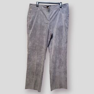 Larry Levine Womens 16 Dress Slacks Reg Fit Straight Stretch Pants